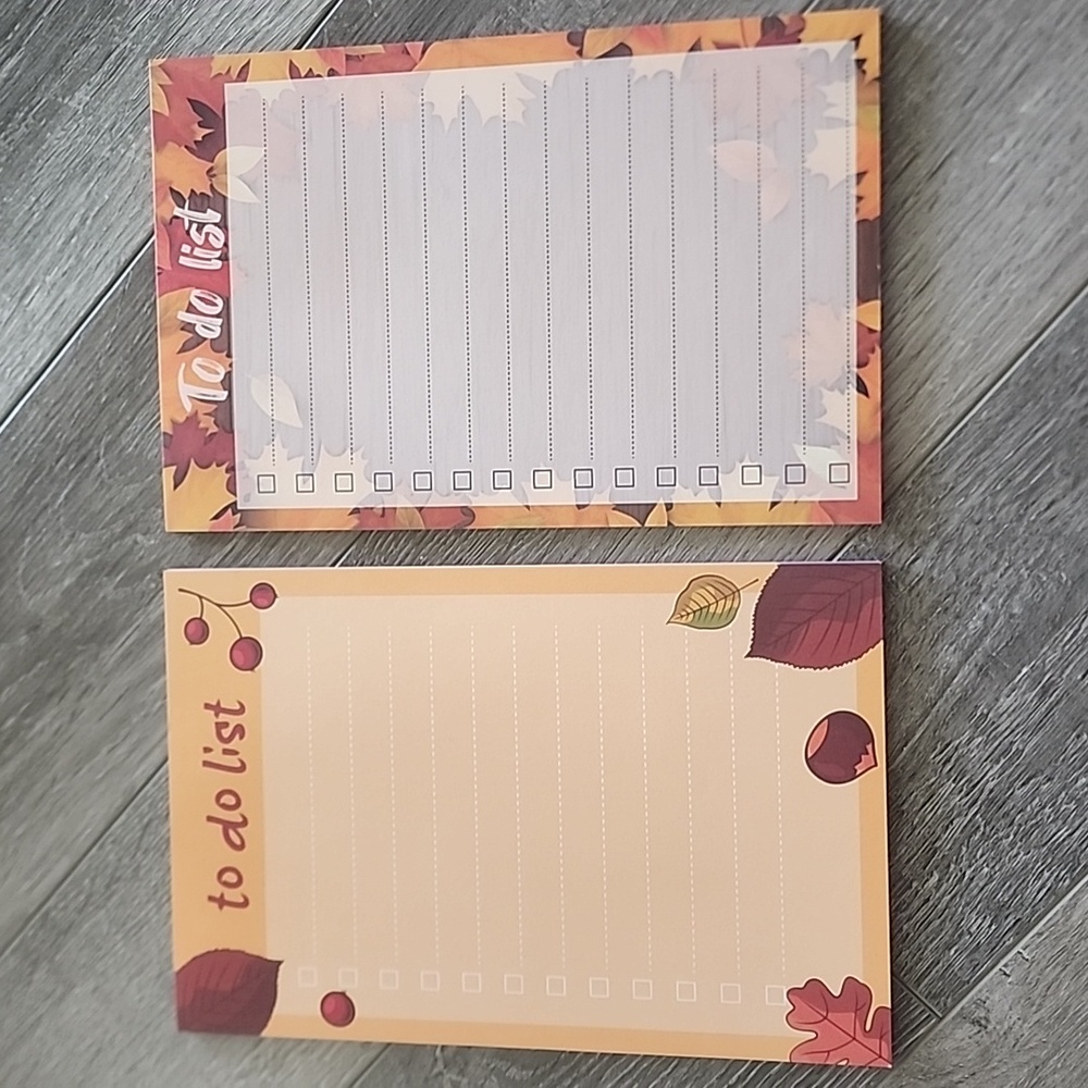 (2) TO DO LIST NOTEPADS | FALL EDITION